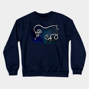 Dog Besties in Space Crewneck Sweatshirt